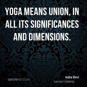 Yoga Means Union
